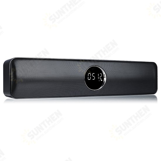 Wireless bluetooth Speaker TF Card UFD Bluetooth AUX Mmode Large Capacity Battery USB Powered 3.5mm Audio Computer Speaker Soundbar Loudspeaker - Black