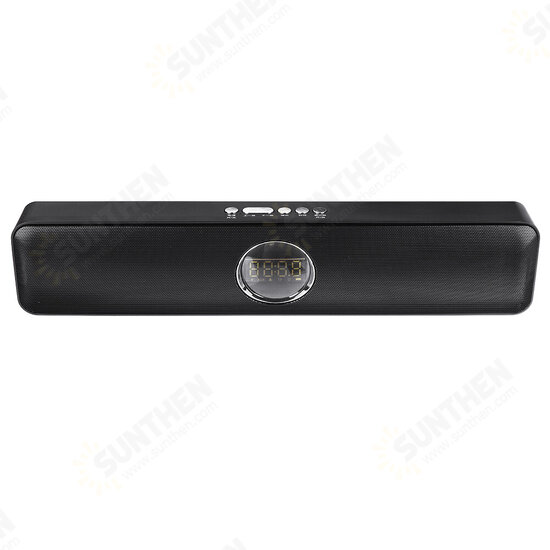 Wireless bluetooth Speaker TF Card UFD Bluetooth AUX Mmode Large Capacity Battery USB Powered 3.5mm Audio Computer Speaker Soundbar Loudspeaker - Black