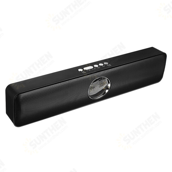 Wireless bluetooth Speaker TF Card UFD Bluetooth AUX Mmode Large Capacity Battery USB Powered 3.5mm Audio Computer Speaker Soundbar Loudspeaker - Black