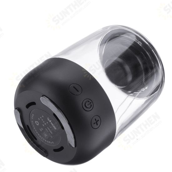 Wireless bluetooth True Wireless Stereo Speaker Colorful LED Light Heavy Bass Speaker with Transparent Design Wireless bluetooth True Wireless Stereo Speaker Colorful LED Light Heavy Bass Speaker with Transparent Design