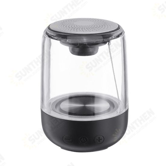 Wireless bluetooth True Wireless Stereo Speaker Colorful LED Light Heavy Bass Speaker with Transparent Design