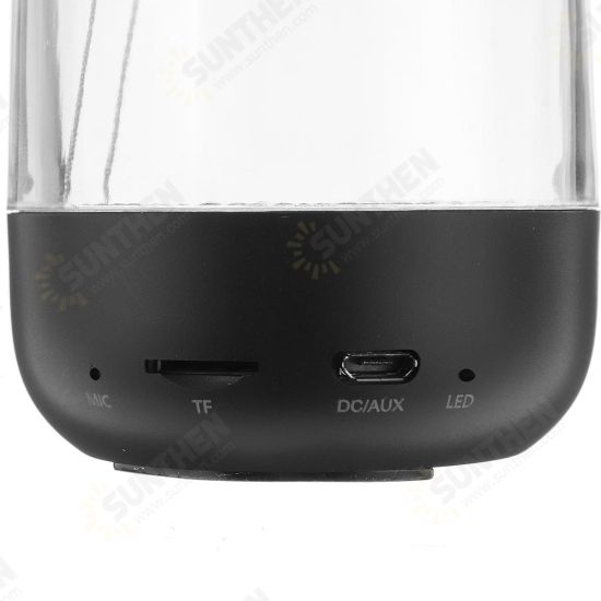Wireless bluetooth True Wireless Stereo Speaker Colorful LED Light Heavy Bass Speaker with Transparent Design Wireless bluetooth True Wireless Stereo Speaker Colorful LED Light Heavy Bass Speaker with Transparent Design
