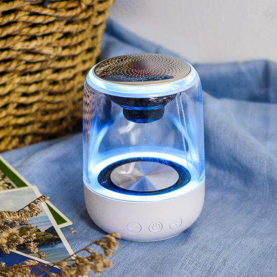 Wireless bluetooth True Wireless Stereo Speaker Colorful LED Light Heavy Bass Speaker with Transparent Design Wireless bluetooth True Wireless Stereo Speaker Colorful LED Light Heavy Bass Speaker with Transparent Design