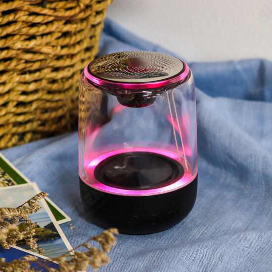 Wireless bluetooth True Wireless Stereo Speaker Colorful LED Light Heavy Bass Speaker with Transparent Design Wireless bluetooth True Wireless Stereo Speaker Colorful LED Light Heavy Bass Speaker with Transparent Design