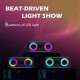 50W Portable Wireless bluetooth Speaker bluetooth 5.0 RGB Light Audio Bass Waterproof Cylindrical Subwoofer Speakers