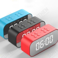 BT501 Wireless Bluetooth 5.0 Speaker Double Alarm Clock FM Radio HiFi Music Column Subwoofer Hands-free Call Mirror Screen Display BT501 Wireless Bluetooth 5.0 Speaker Double Alarm Clock FM Radio HiFi Music Column Subwoofer Hands-free Call Mirror Screen Display