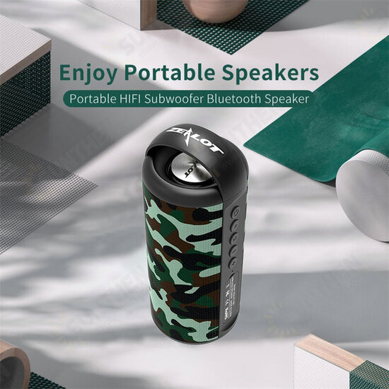 S36 10W bluetooth Speaker Wireless Subwoofer Portable HiFi Bass FM Radio TF Card Loudspeaker Outdoor Speaker with Mic