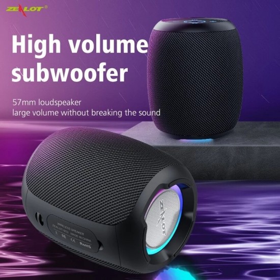 S53 Wireless bluetooth Speaker 20W Portable Subwoofer HiFi Heavy Bass FM Radio TF Card IPX6 Waterproof Outdoor Small Speaker