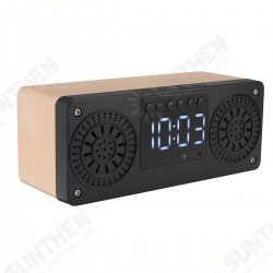 bluetooth 5.0 Wooden Speaker Alarm Clock Support TF Card/USB/AUX/ FM Radio bluetooth 5.0 Wooden Speaker Alarm Clock Support TF Card/USB/AUX/ FM Radio