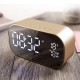 S2 Dual Units Wireless bluetooth Speaker LED Display Mirror Alarm Clock FM Radio Subwoofer