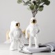 Ceramic Space Man Sculpture Astronaut Cosmonaut Vase Ornament Statue Money Pot