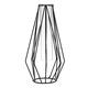 Flower Vase Holder Plant Display with Iron Stand and Glass Tube for Hydroponics Ornament Decorations in Different Size