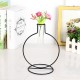 Flower Vase Holder Plant Display with Iron Stand and Glass Tube for Hydroponics Ornament Decorations in Different Size