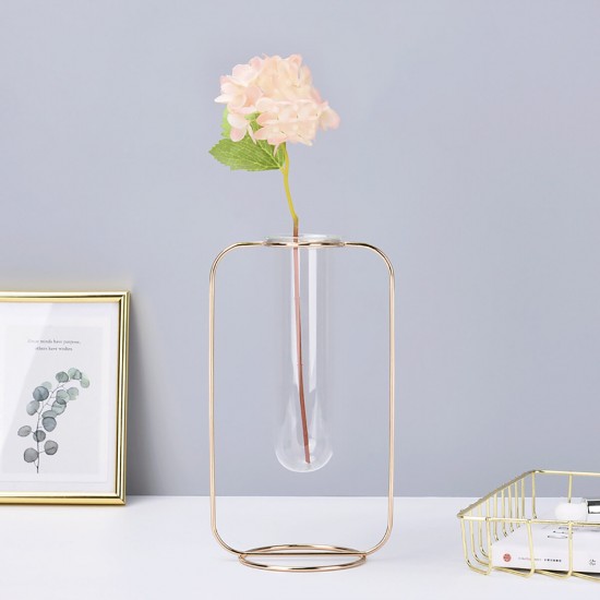 Glass Test Tube Glass Vase Pot Container Holder Plants Flowers Desk Decor Gift