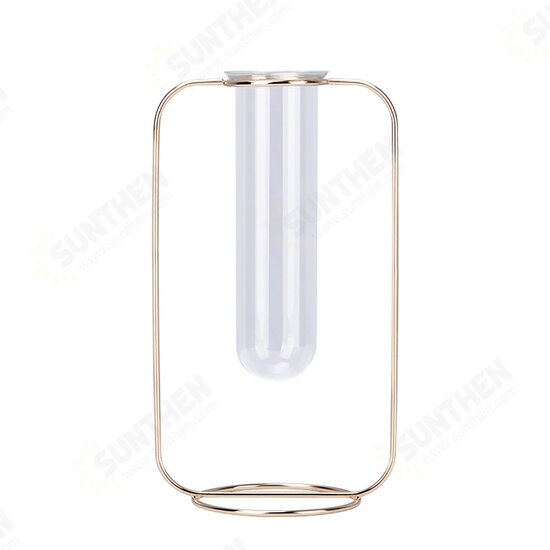 Glass Test Tube Glass Vase Pot Container Holder Plants Flowers Desk Decor Gift