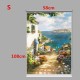 PAG Country Road Wall Decor Window Curtain Roller Shutters Print Painting Roller Blind Background