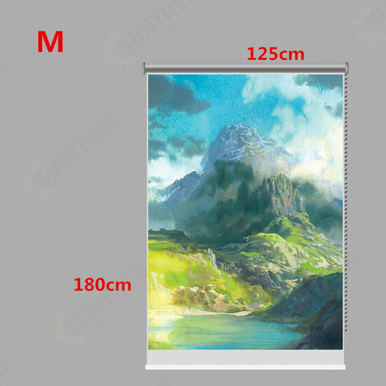 PAG Mountain Wall Decor Window Curtain Roller Shutters Print Painting Roller Blind Background