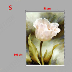 PAG Tulip Wall Decor Window Curtain Roller Shutters Flower Print Painting Roller Blind Background PAG Tulip Wall Decor Window Curtain Roller Shutters Flower Print Painting Roller Blind Background