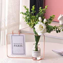 Wrought Iron Hydroponic Glass Vase Pot Container Holder Plants Flowers Wrought Iron Hydroponic Glass Vase Pot Container Holder Plants Flowers