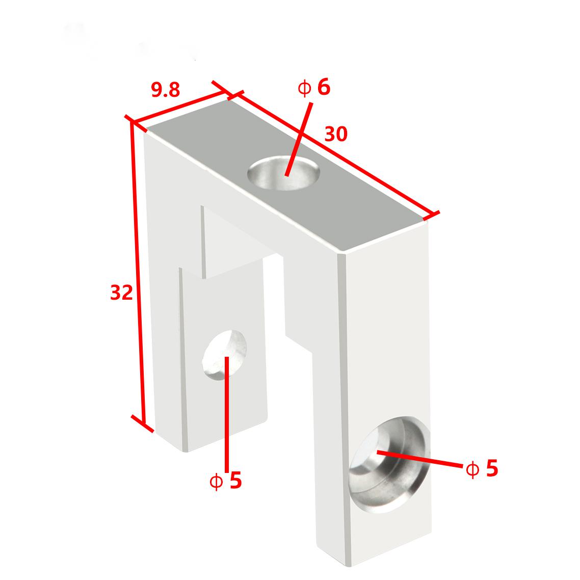 20202040-Aluminum-Profile-mount-MGN12-Linear-Guide-Fixing-Block-with-Screws-for-3D-Printer-Part-1864368-2