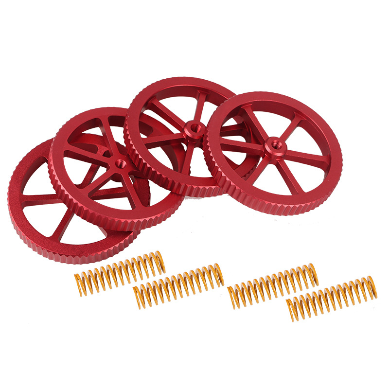 4Pcs-Upgraded-Metal-Red-Hand-Screwed-Leveling-Nut--4pcs-Spring-for-Creality-3D-Ender-3-Series-3D-Pri-1975103-2