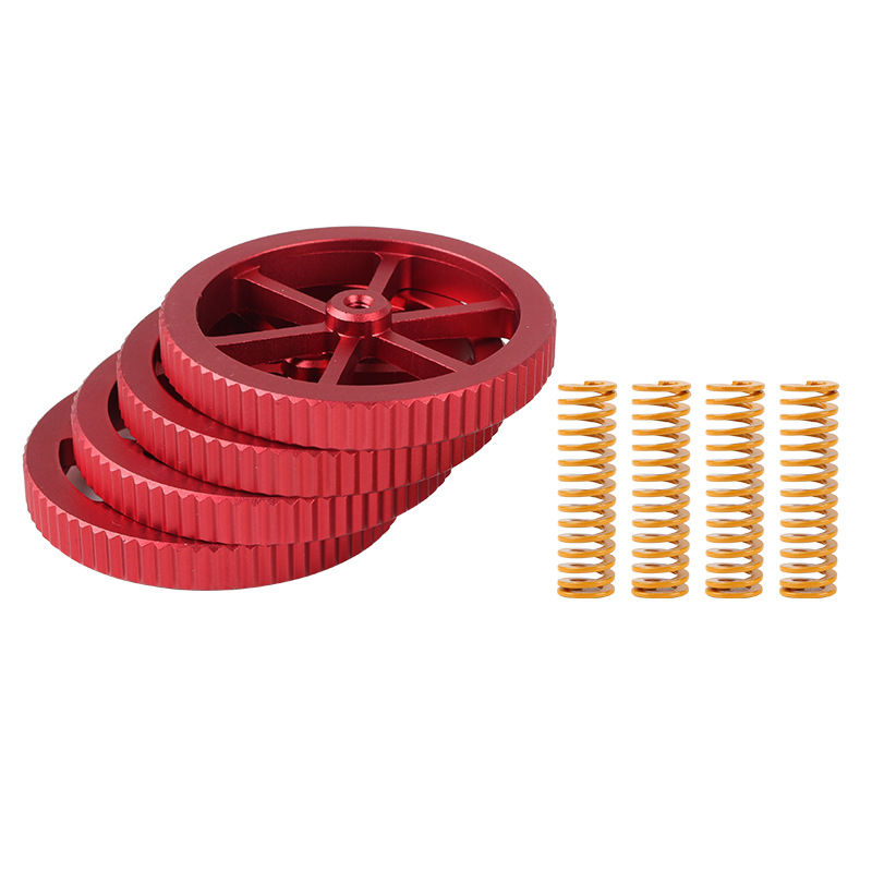 4Pcs-Upgraded-Metal-Red-Hand-Screwed-Leveling-Nut--4pcs-Spring-for-Creality-3D-Ender-3-Series-3D-Pri-1975103-3