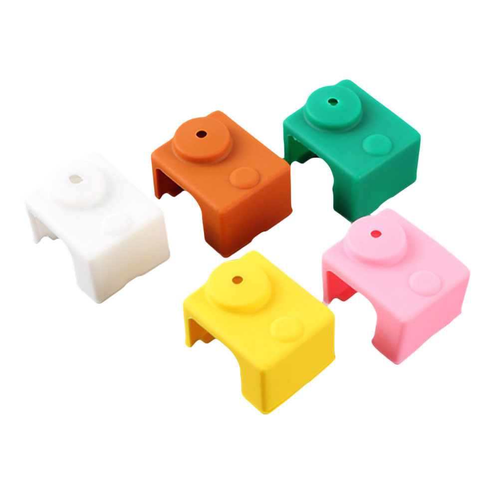 5Pcs-PT100-V6-Silicone-Case-for-Hotend-Heating-Blocks-OrangePinkCoffeeGreenWhite-5-Color-for-3D-Prin-1608359-2