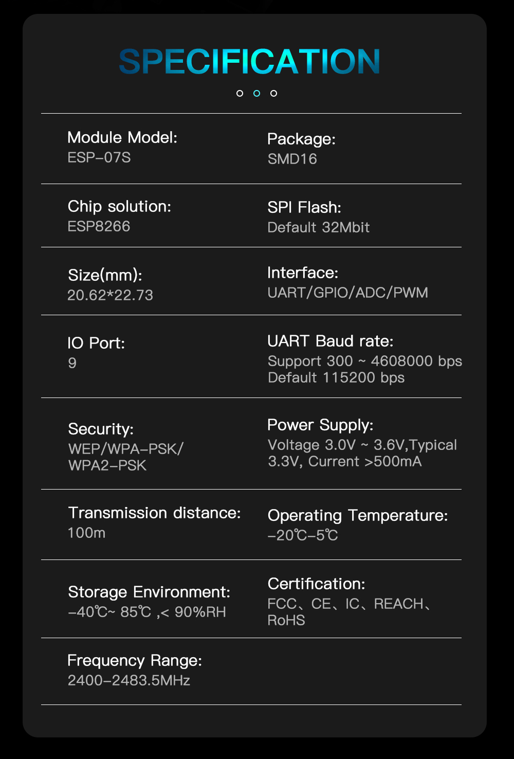 BIGTREETECHreg-BTT-ESP-07S-WIFI-Module-Wireless-Model-ESP8266-Series-For-SKR-2-Octopus-32Bit-Control-1888209-1