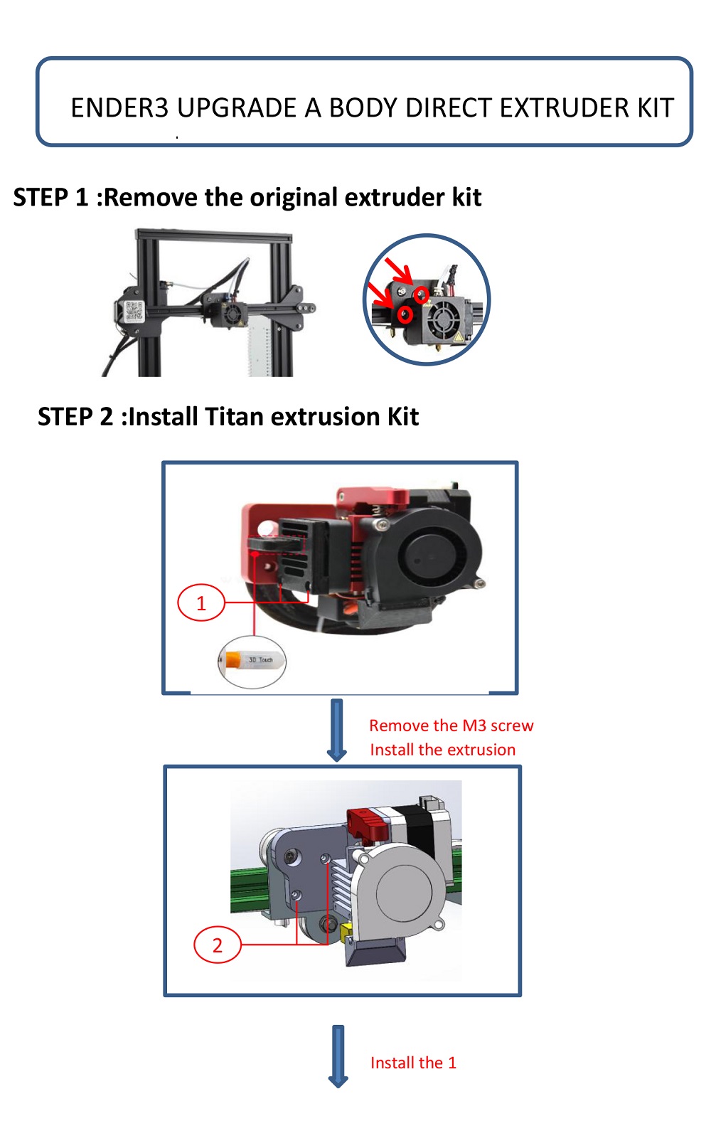 Creativity-12V24V-MK8-Upgrade-Direct-Drive-Hotend-Kit-with-Pulley-Turbo-Fan-Extruder-For-Ender-3-CR--1894043-1