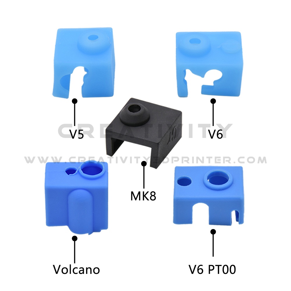 Creativityreg-5Pcs-Silicone-Sock-for-V6-Volcano-V5-J-head-Hotend-Extruder-MK8CR10CR10S-Heated-Block--1918284-1