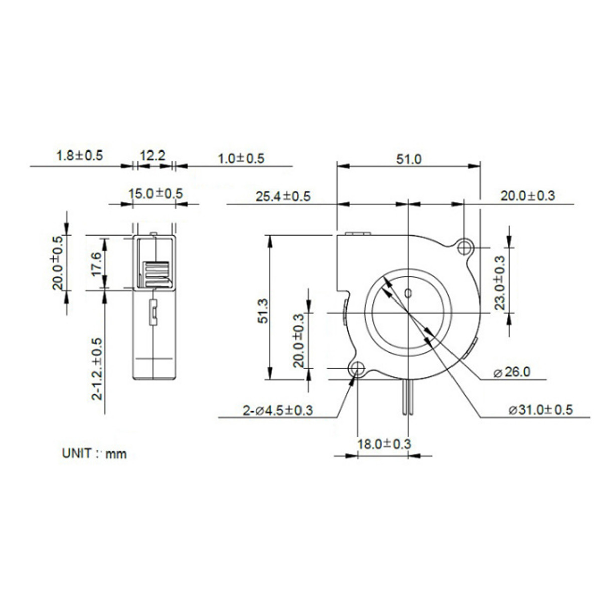 DC-12V-2-Pin-013A-50mm-Brushless-Turbine-Blower-Cooling-Fan-for-3D-Printer-1976434-2