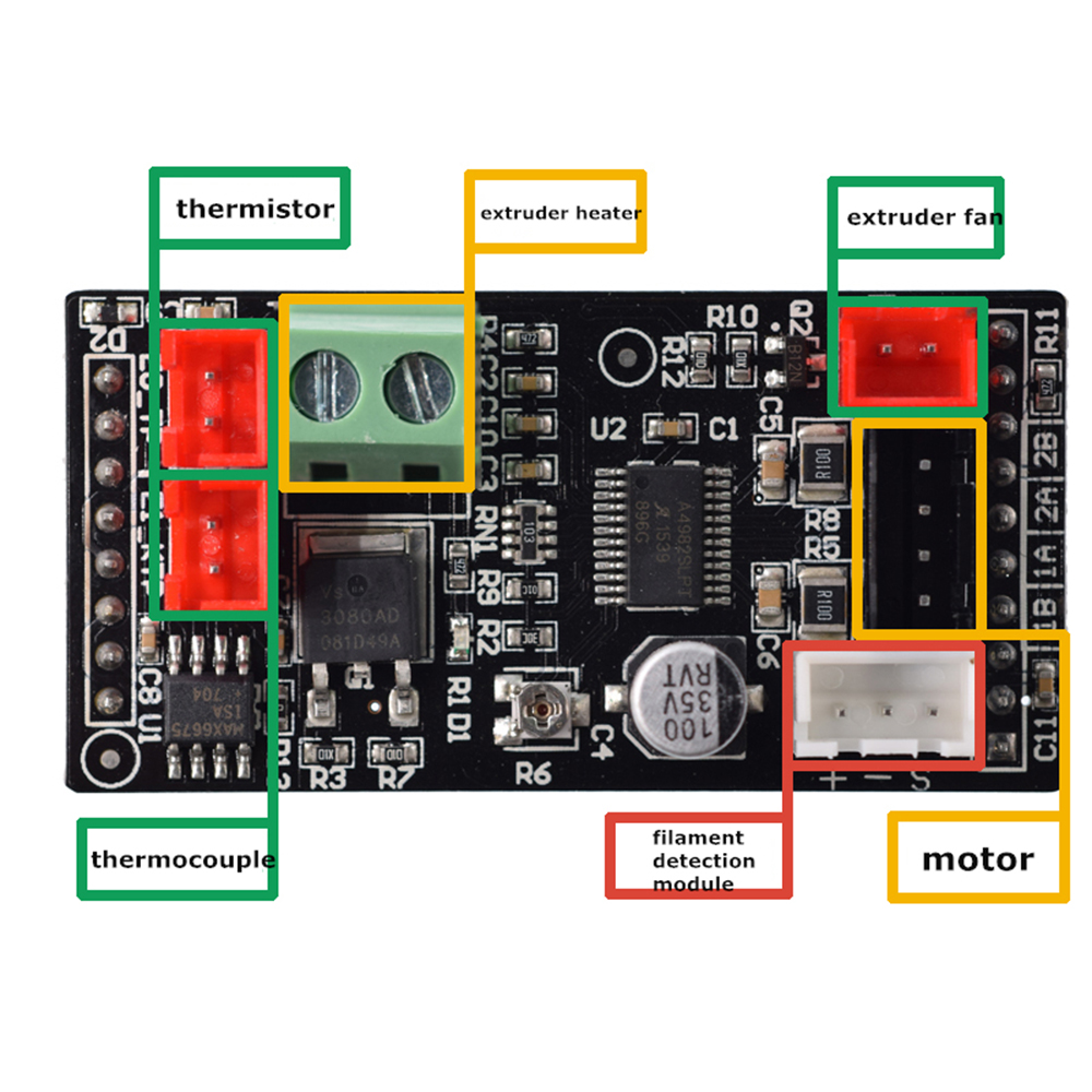 Dlion-Thermal-120W-5A-Dual-Extruder-Expansion-Module-For-Two-Color-Printing-3D-Printer-Parts-1354640-1