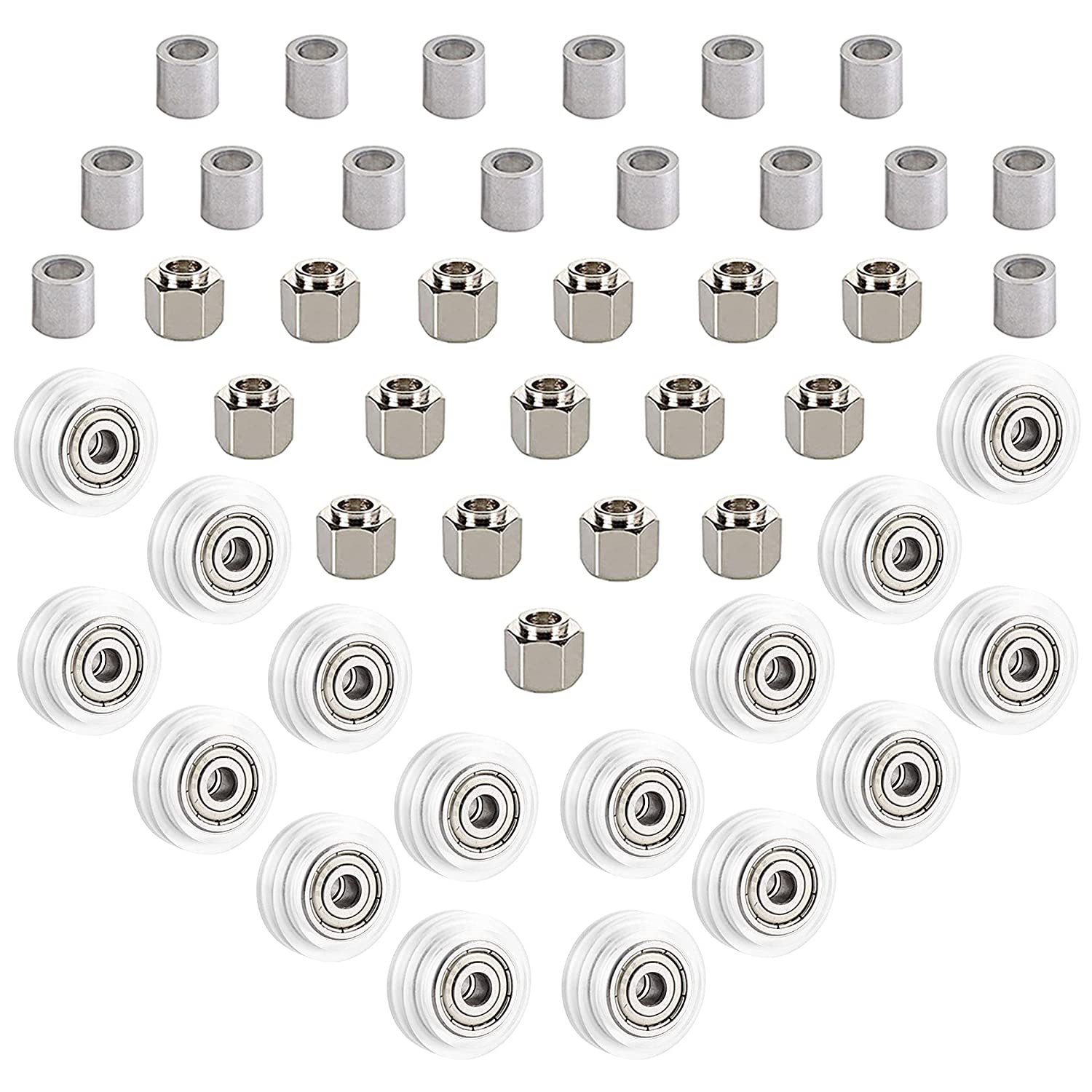 SIMAX3Dreg-16sets-POM-Pulley-Wheel-BlackTransparent-with-Round-Column--Eccentric-Spacer-Replacement--1913822-10