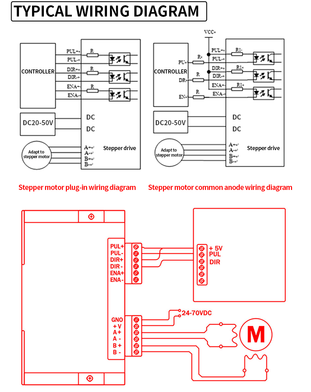 TWO-TREESreg-7628-Stepper-Motor-4Pcs-Set-with-DM542-Driver-MACH3-Control-Board-360W24V-Power-Supply--1863973-3