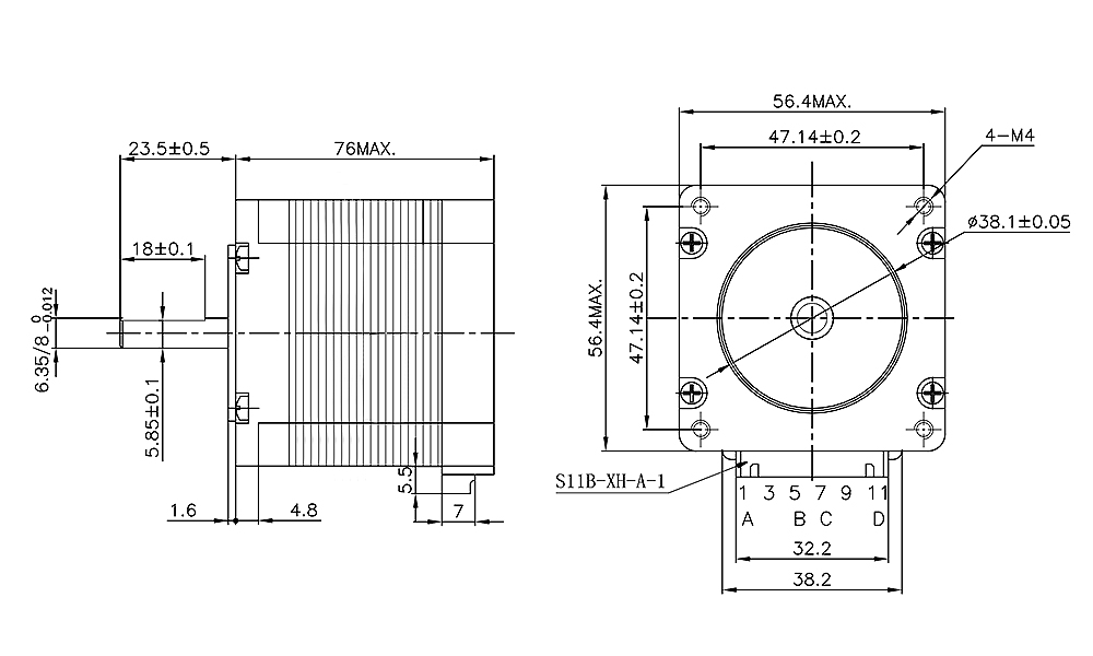 TWO-TREESreg-7628-Stepper-Motor-4Pcs-Set-with-DM542-Driver-MACH3-Control-Board-360W24V-Power-Supply--1863973-7