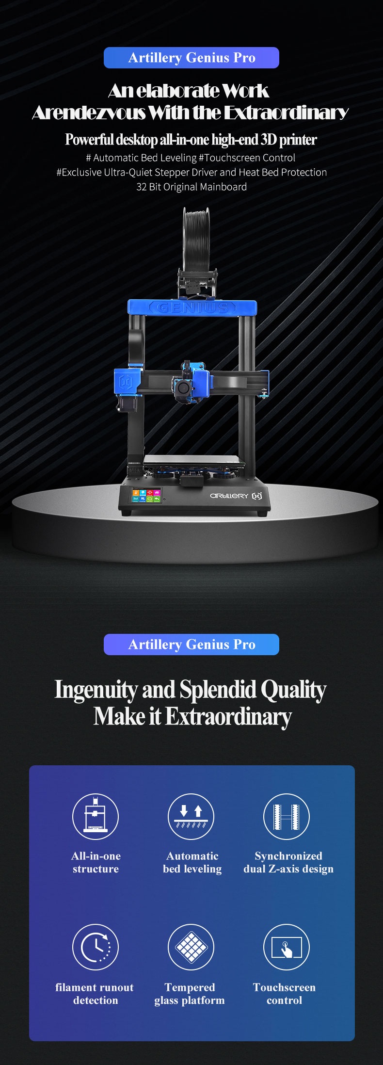 Artilleryreg-GeniusPro--Genius-3D-Printer-220220250mm-Print-Size-with-Ultra-Quiet-Stepper-Motor-TFT--1568218-1