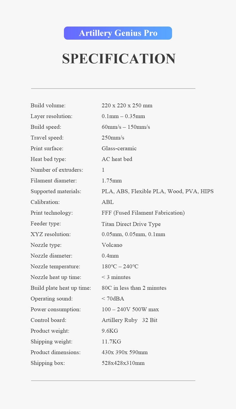 Artilleryreg-GeniusPro--Genius-3D-Printer-220220250mm-Print-Size-with-Ultra-Quiet-Stepper-Motor-TFT--1568218-6