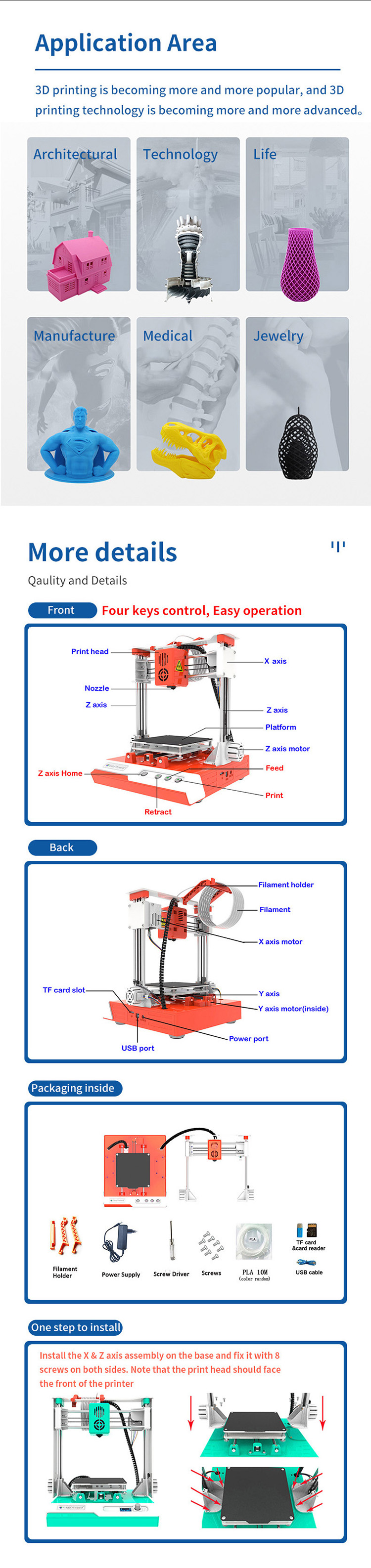 Easythreedreg-K1-Desktop-Mini-3D-Printer-Kit-100X100X100mm-Print-Size-Four-Keys-Control-for-Househol-1750973-5