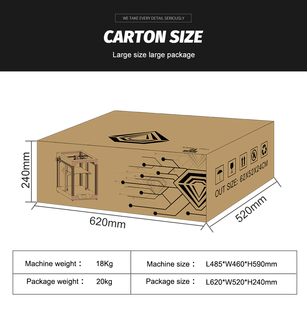 TWO-TREESreg-SP-5-Core-XY-300300350mm-Printing-Size-3D-Printer-With-Full-Metal-BodyDouble-Linear-Gui-1630366-14