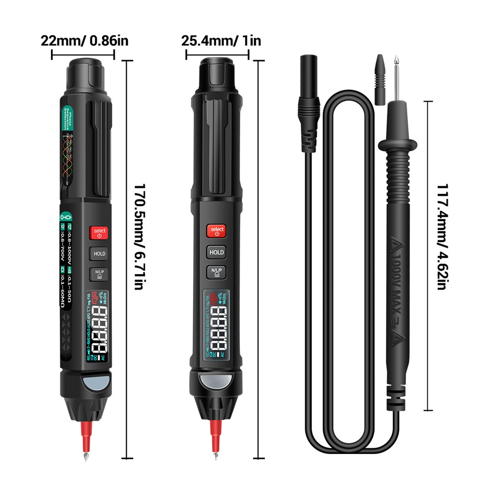 ANENG-A3008-Digital-Multimeter-Auto-Intelligent-Sensor-Pen-Tester-6000-Counts-Non-contact-Voltage-Me-1824164-11