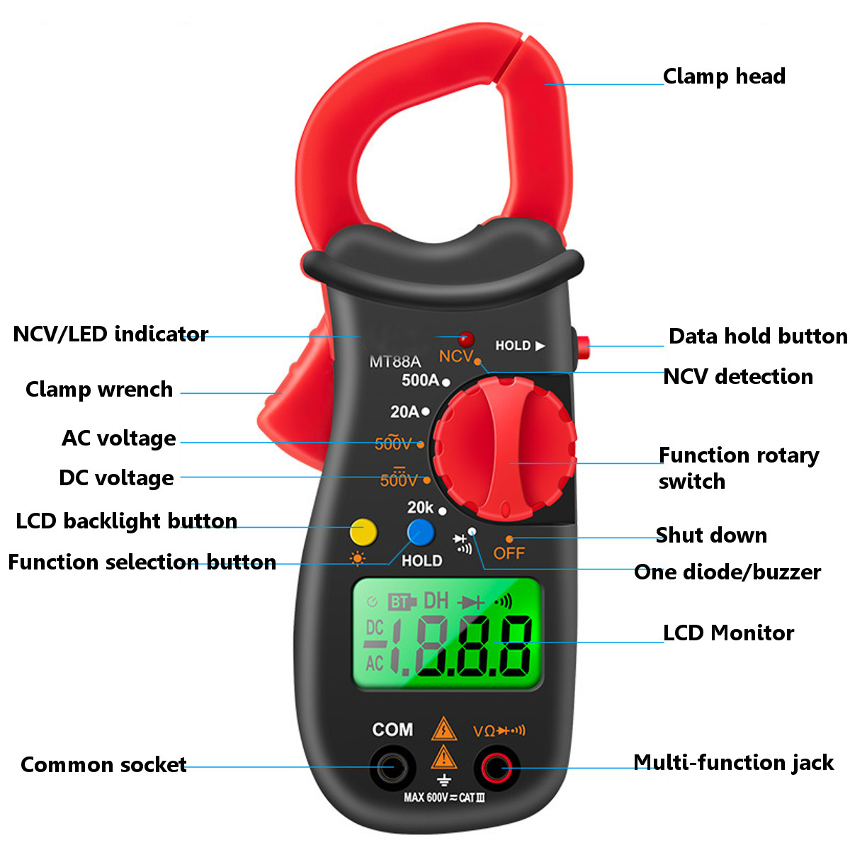 ANENG-MT88A-Digital-Clamp-Meter-Multimeter-DCAC-Voltage-AC-Current-Tester-Frequency-Capacitance-NCV--1751874-2
