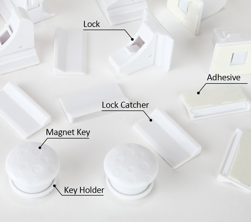 10pcs-Lock2-Key-Magnetic-Child-Lock-Baby-Safety-Baby-Protection-Cabinet-Door-Lock-Kids-Drawer-Locker-1408856-3