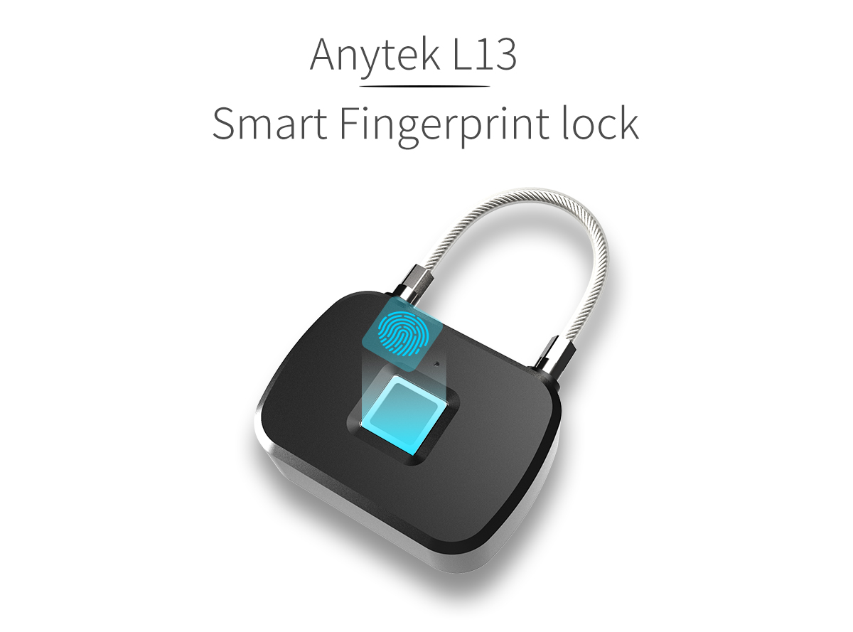 ANYTEK-L13-Fingerprint-Security-Keyless-Lock-Plastic-Three-Color-Light-Wire-Rope-Lock-3M-10-Sets-of--1551236-5