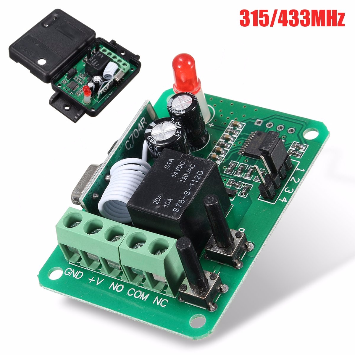 DC12V-1CH-315433MHz-Wireless-Time-Delay-Relay-RF-Remote-Control-Switch-Receiver-1150044-5