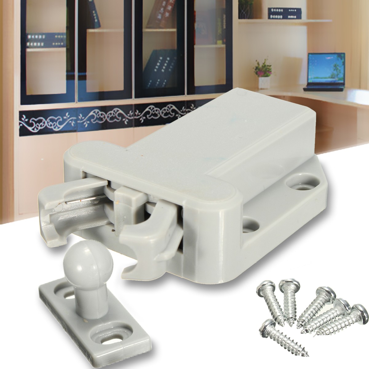 Push-To-Open-Beetles-Lock-Drawer-Cabinet-Latch-Catch-Touch-Release-Kitchen-Cupboard-1026642-10