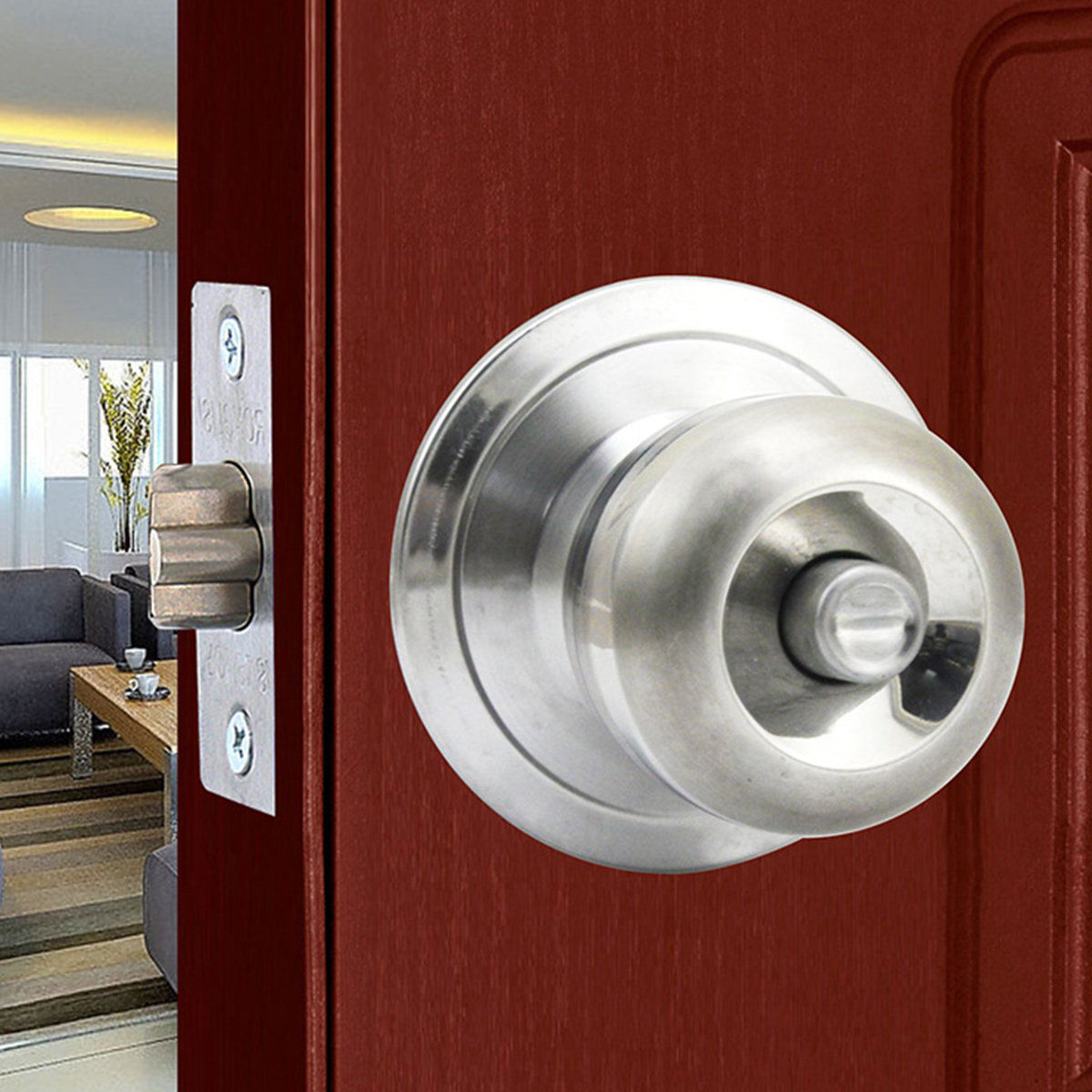 Stainless-Steel-Round-Door-Knobs-Privacy-Passage-Entrance-Lock-Entry-with-3-Keys-1680554-6