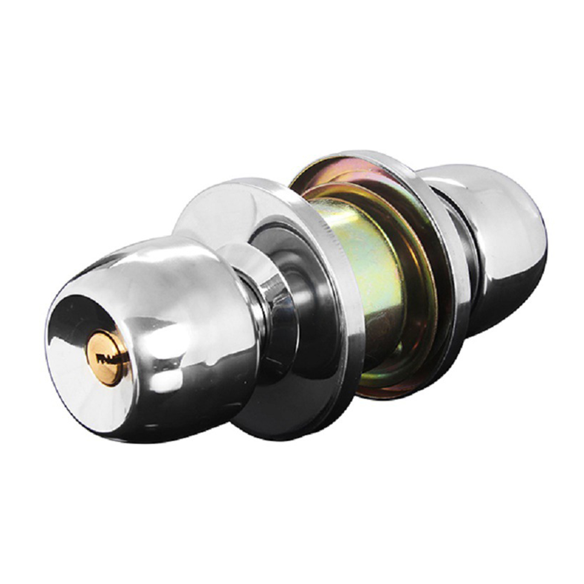 Stainless-Steel-Round-Door-Knobs-Privacy-Passage-Entrance-Lock-Entry-with-3-Keys-1680554-10