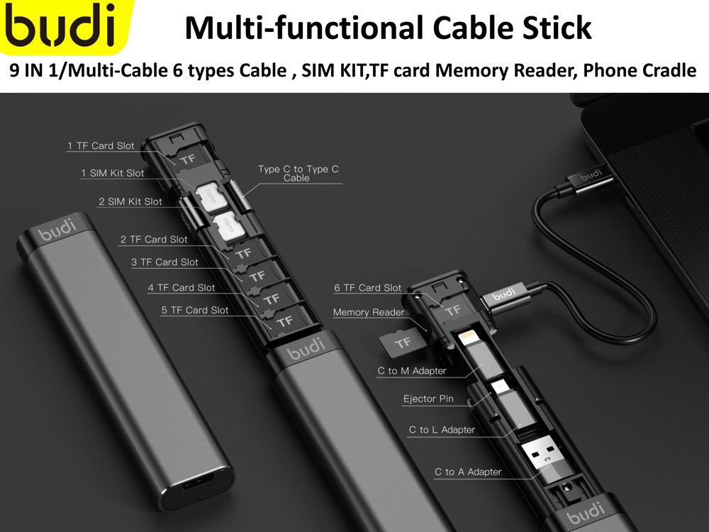 BUDI-Multi-function-Smart-Adapter-Card-Storage-Data-Cable-Stick-USB-Box-Multi-Cable-SIM-KIT-TF-Card--1840714-3