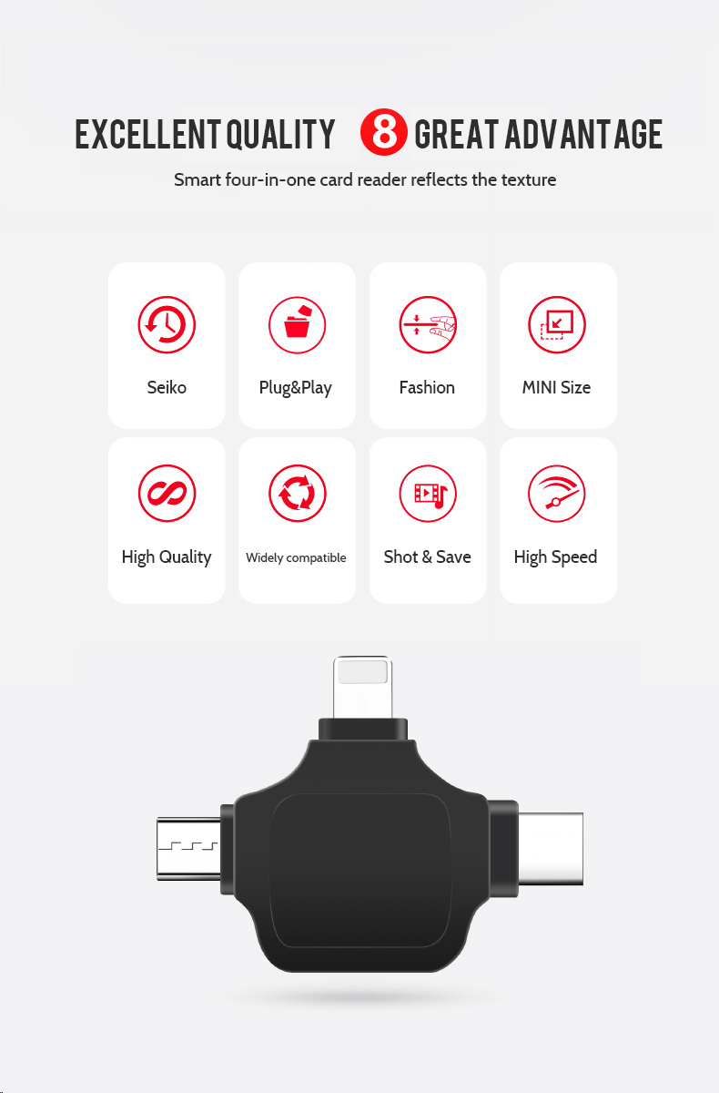 Bakeey-4-IN-1-Type-C-USB30-OTG-Adapter-Converter-Card-Reader-With-USB-C-Port--for-Lightning-Port-Mic-1825064-1