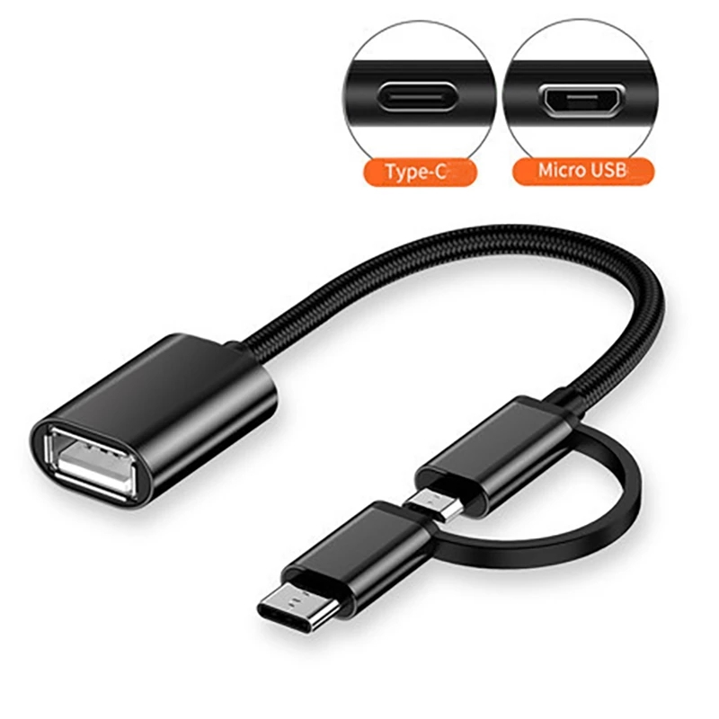 Bakeey-OTG-2-In-1-Multifunctional-Adapter-Cable-USB-to-Micro-USBType-C-External-Convertor--For-Samsu-1889086-3